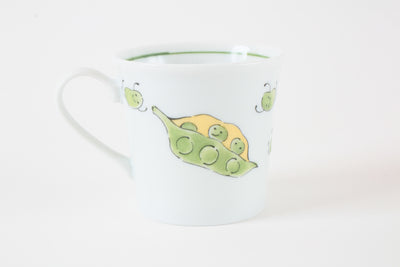 Mino ware Japanese Ceramics Mug Cup Smiling Pea Made in Japan