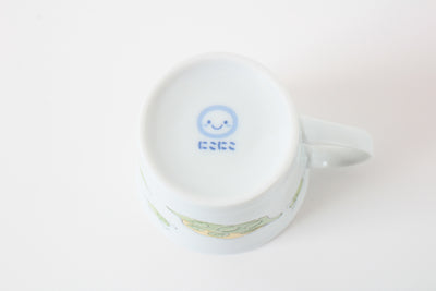 Mino ware Japanese Ceramics Mug Cup Smiling Pea Made in Japan