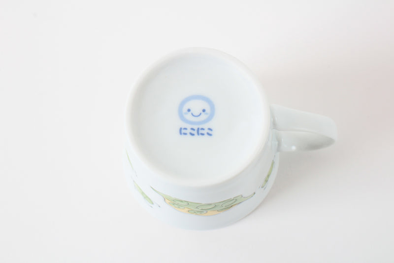 Mino ware Japanese Ceramics Mug Cup Smiling Pea Made in Japan