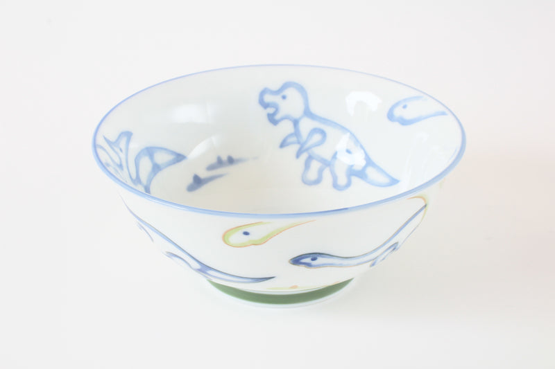 Mino ware Japanese Ceramics Ramen Noodle Donburi Bowl Jurassic Dinosaurs Made in Japan