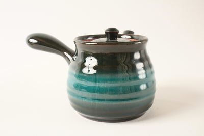 Mino ware Japanese Pottery Teapot Rokubey Kyusu Ever Green made in Japan