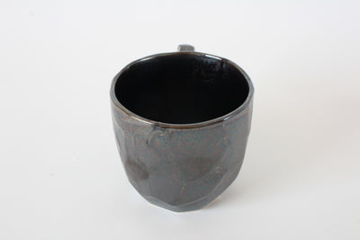 Mino ware Japanese Ceramics Mug Cup Metal Black Luster Made in Japan