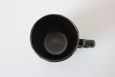 Mino ware Japanese Ceramics Mug Cup Metal Black Luster Made in Japan