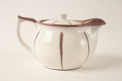 Mino ware Japanese Pottery Teapot Kyusu Arradin Pot Matte White Tokusa