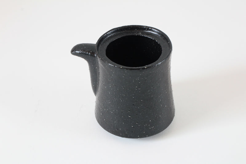 Mino Ware Japanese Ceramics Soy Sauce Dispenser, Black-Karatsu, made in Japan