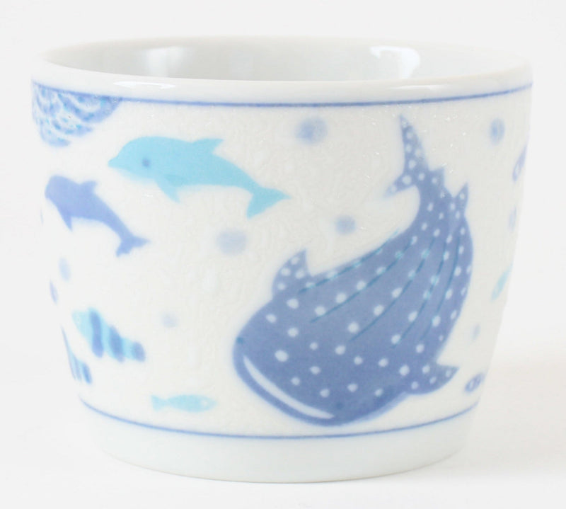 Mino ware Japanese Ceramics Sobachoko Teacup Whale Shark made in Japan