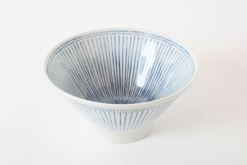 Mino ware Japan Ceramics Deep Bowl (Donburi) Tokusa Blue made in Japan