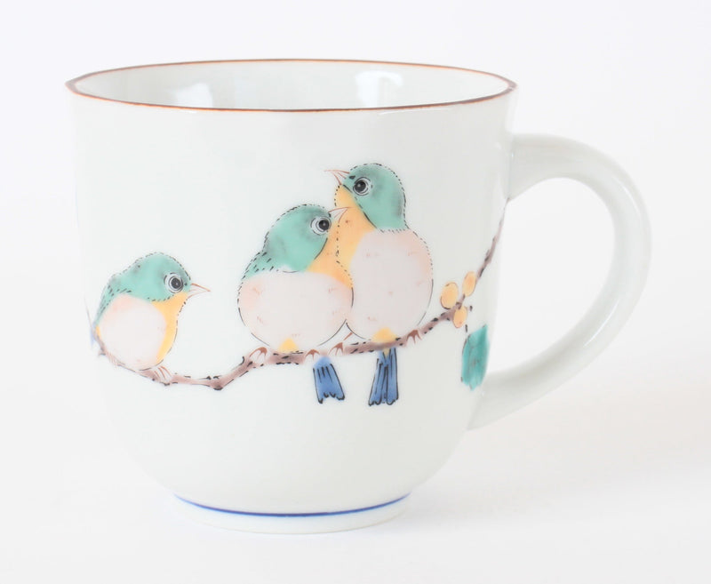 Mino ware Japanese Pottery Mug Cup White-eye made in Japan