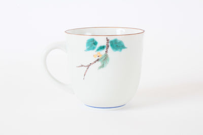 Mino ware Japanese Pottery Mug Cup White-eye made in Japan