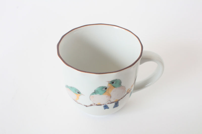 Mino ware Japanese Pottery Mug Cup White-eye made in Japan