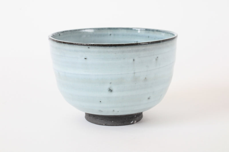 Shigaraki ware Japanese Pottery Tea Ceremony Matcha Bowl Milky White, Gray, made in japan