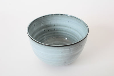 Shigaraki ware Japanese Pottery Tea Ceremony Matcha Bowl Milky White, Gray, made in japan