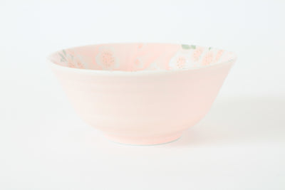 Mino ware Japanese Ceramics Large Rice Bowl Sakura Pink Made in Japan