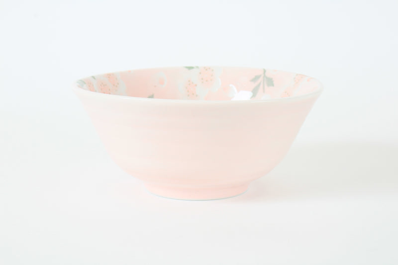 Mino ware Japanese Ceramics Large Rice Bowl Sakura Pink Made in Japan