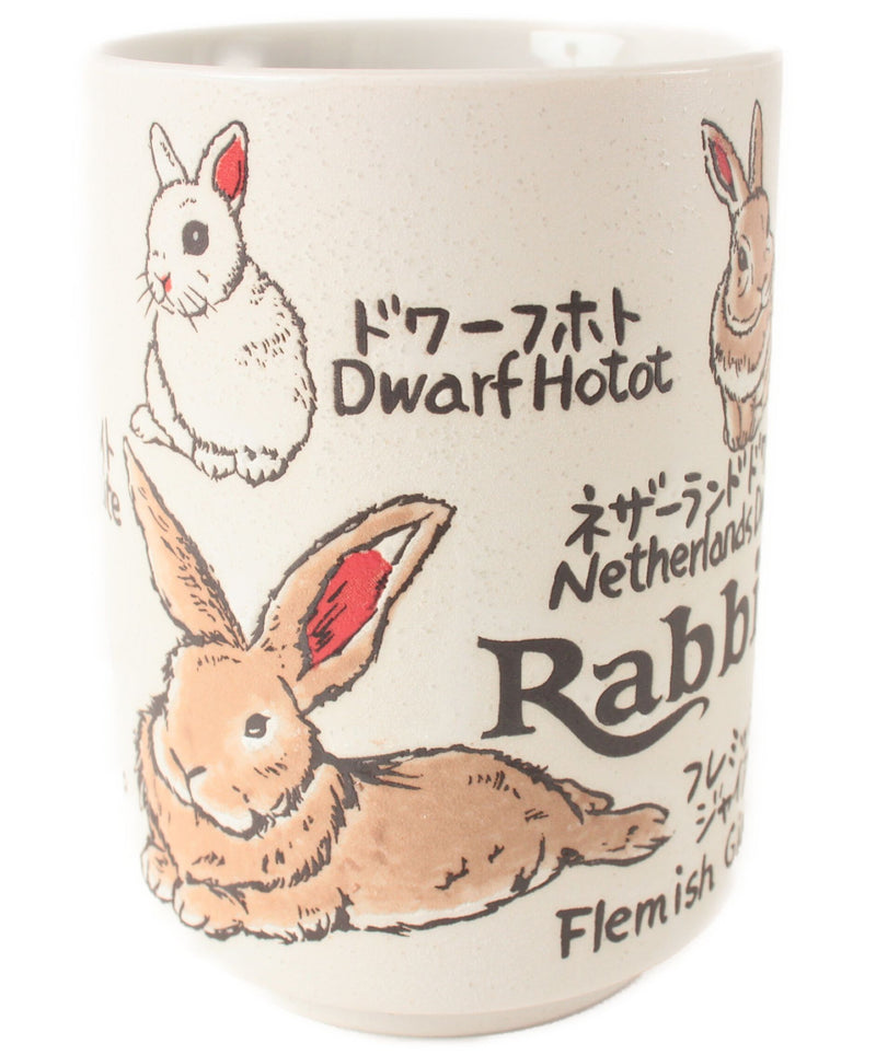 Mino ware Japan Ceramics Sushi Yunomi Chawan Tea Cup Various Rabbits