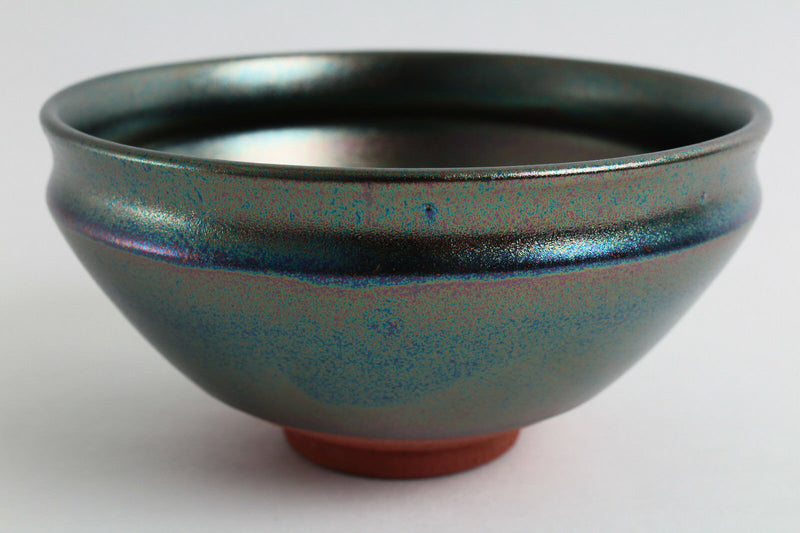 Mino ware Japanese Pottery Tea Ceremony Matcha Bowl Scarab tone Kyo-style