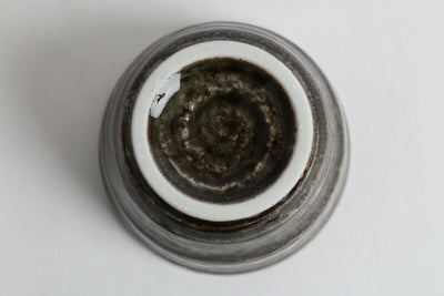 Mino ware Japanese Pottery Yunomi Chawan Tea Cup Sobachoko Browny Moss Green