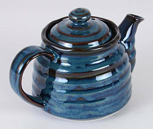 Mino ware Japanese Teapot Kyusu Namako Navy  made in Japan New