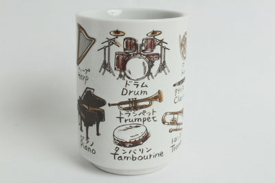 Mino ware Japanese Ceramics Sushi Yunomi Chawan Tea Cup Musical Instruments