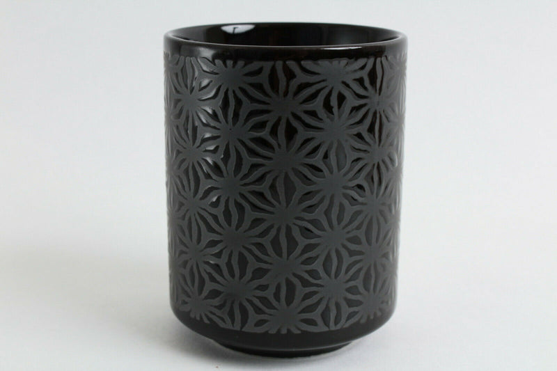 Mino ware Japan Ceramics Sushi Yunomi Chawan Tea Cup Hexagonal Shuriken Pattern