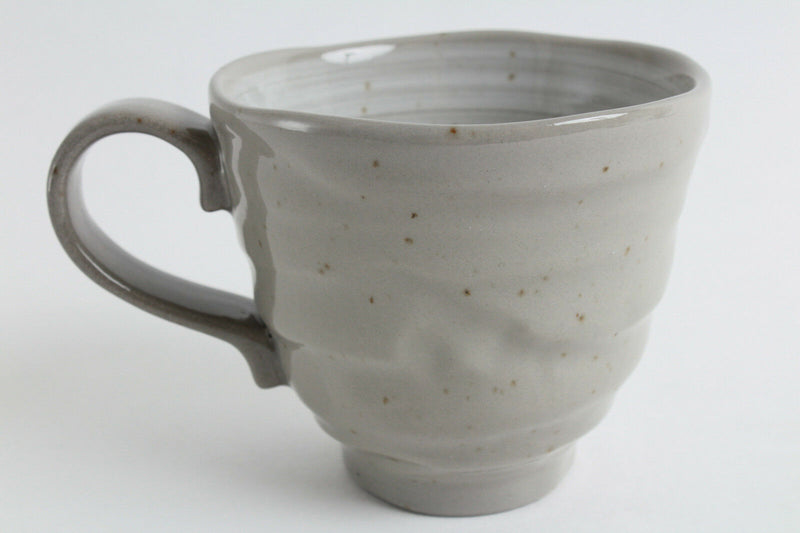 Mino ware Japanese Pottery Mug Cup Owl Family Gray Sanaegama made in Japan