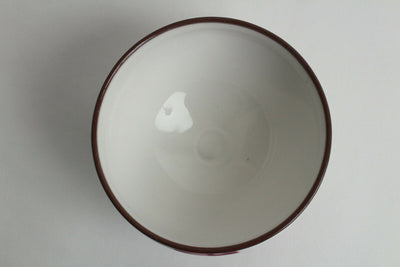 Mino ware Japanese Pottery Tea Ceremony Matcha Bowl Plum Flowers White Kyo-style