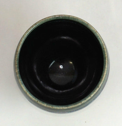 Mino ware Japanese Pottery Yunomi Chawan Tea/Wine Cup Kokuyu-youhen Black