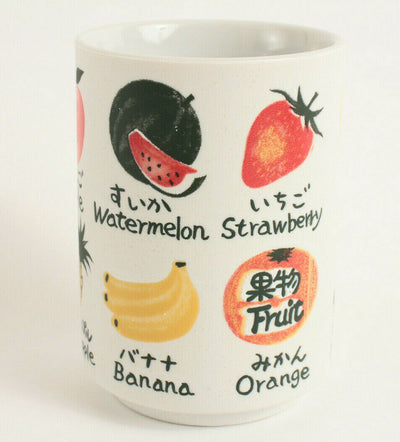 Mino ware Japan Ceramics Sushi Yunomi Chawan Tea Cup Variety of Fruits