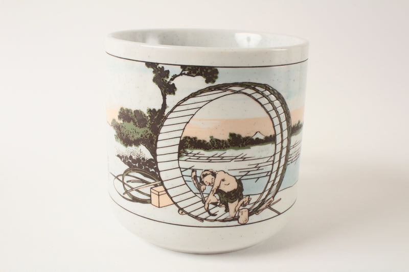 Mino ware Japan Ceramics Jumbo Mug Cup Making Wooden Bath Tab 600ml