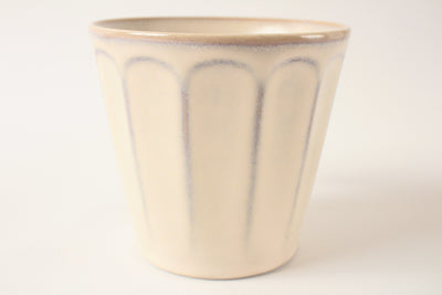 Mino ware Japanese Ceramics Mug Cup Rinka Shaved Alabaster White made in Japan