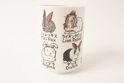 Mino ware Japan Ceramics Sushi Yunomi Chawan Tea Cup Various Rabbits