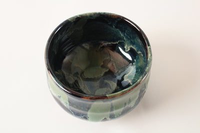 Mino ware Japanese Pottery Matcha Bowl Mix Blue&Green