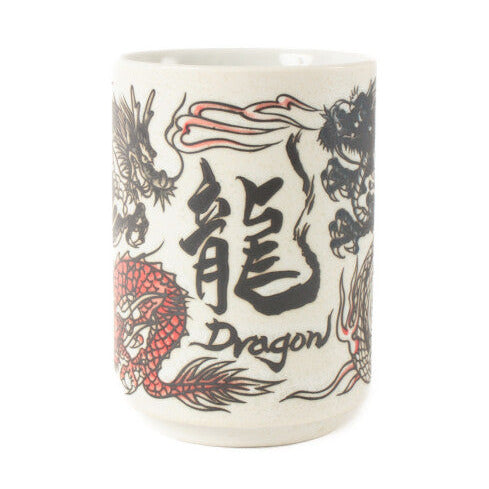 Mino ware Japan Ceramics Sushi Yunomi Chawan Tea Cup Dragon