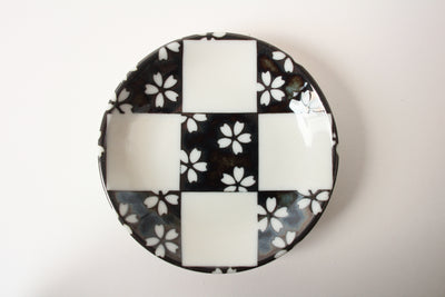 Mino ware Japan Ceramics Mini Round Plate / Dish Set of Three Japanese pattern